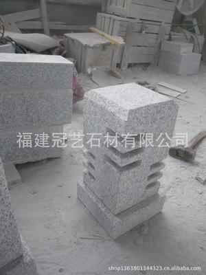 福建冠藝石材 專業加工定制戶外園林景觀與各造型車止石、燈飾燈籠，質量保證價格合理